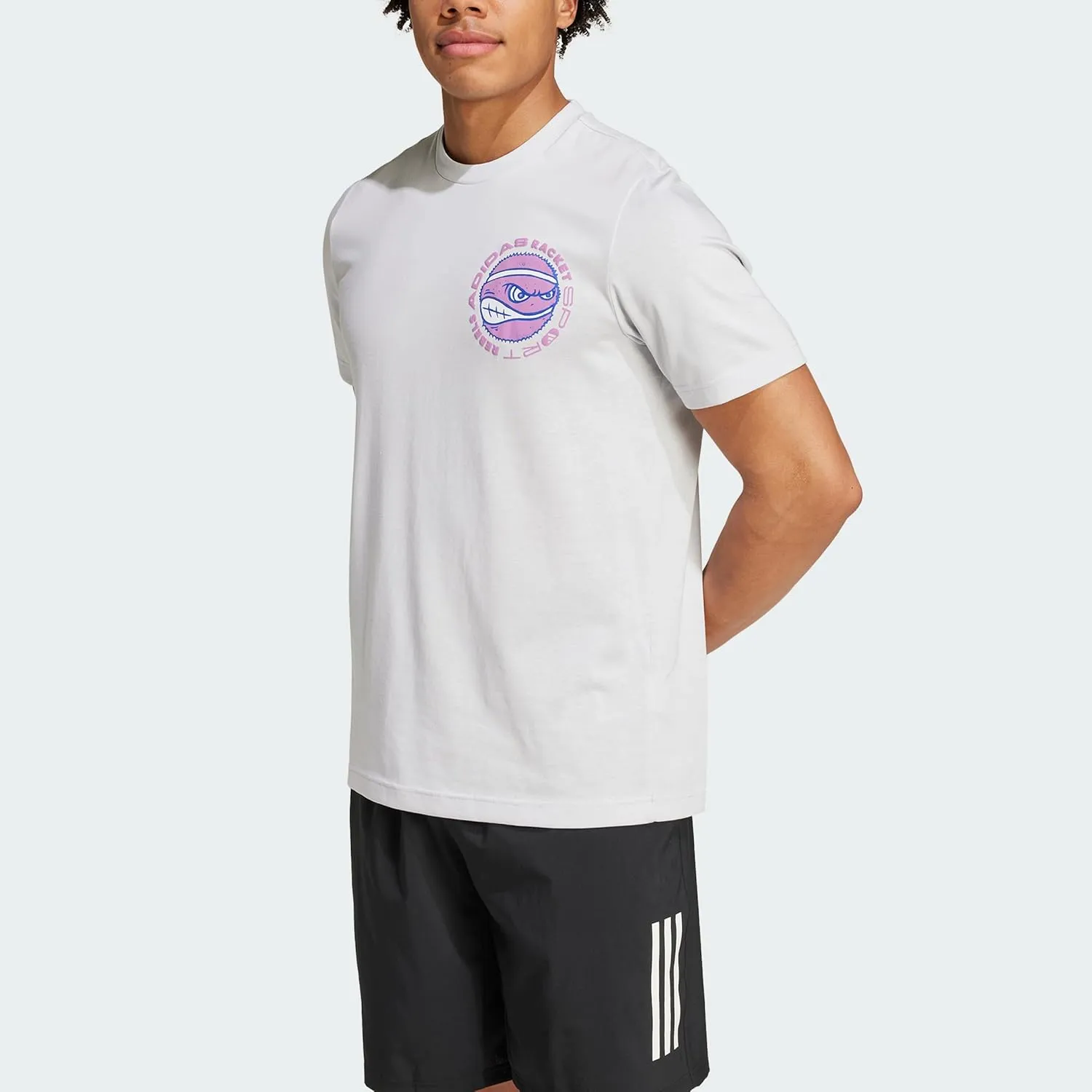 adidas Men's Racket Sport Rebels Graphic T-Shirt