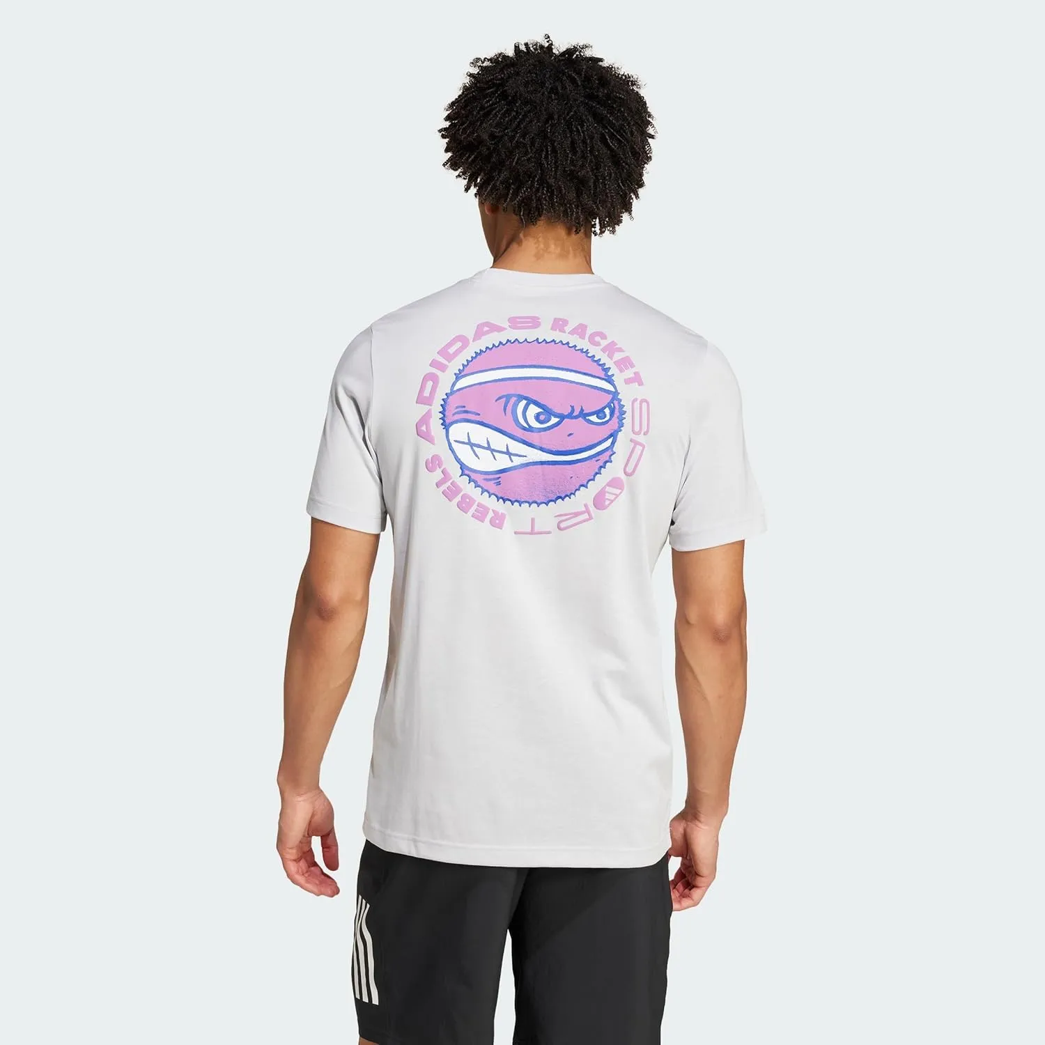 adidas Men's Racket Sport Rebels Graphic T-Shirt