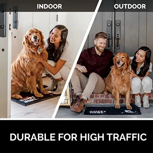 All Weather Doormat Rug Floormat Durable Natural Rubber Stain Home Sweet Home