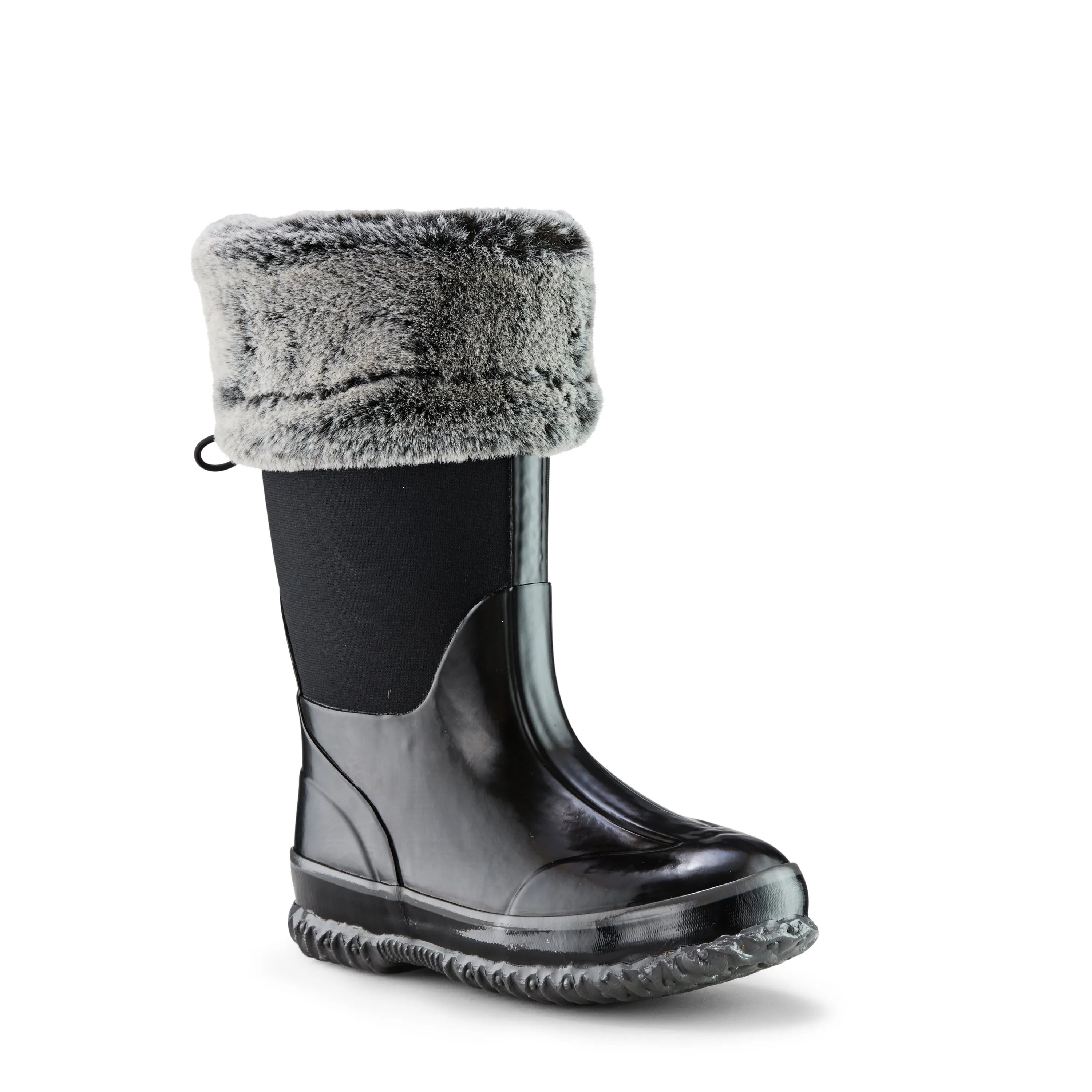 Cougar Snuggle Kid's Black Rubber/ Neoprene Winter Boot