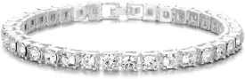 HH BLING EMPIRE 14K Gold and Silver Bracelets Diamond Tennis and Cuban Link Bracelet for Men Women Hip Hop Jewelry