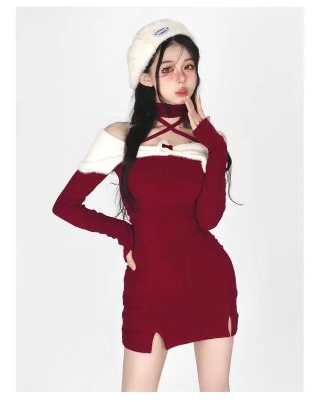 Hot Girl Design Fashionable New Year Style Dress