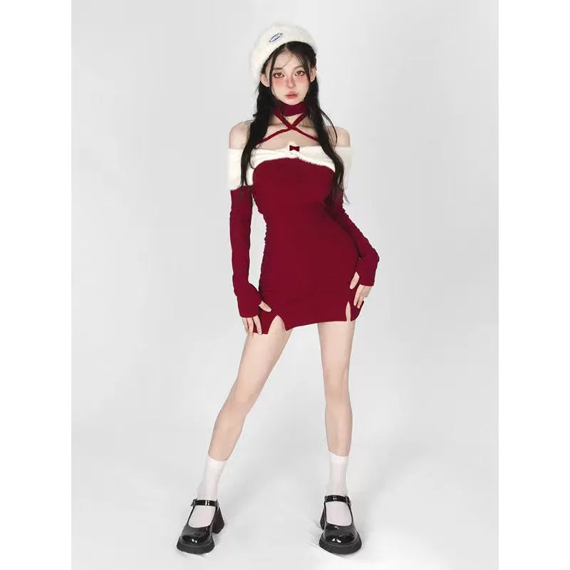 Hot Girl Design Fashionable New Year Style Dress