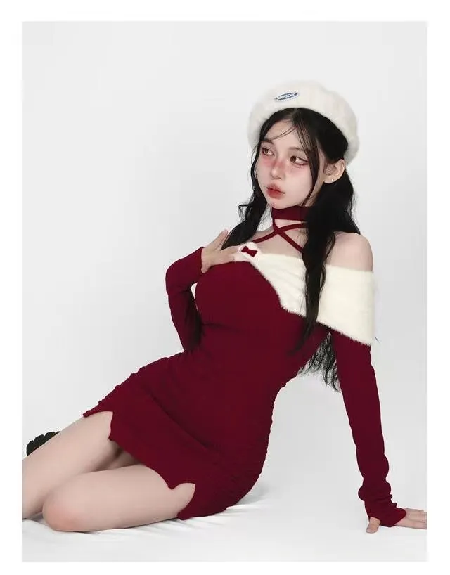Hot Girl Design Fashionable New Year Style Dress