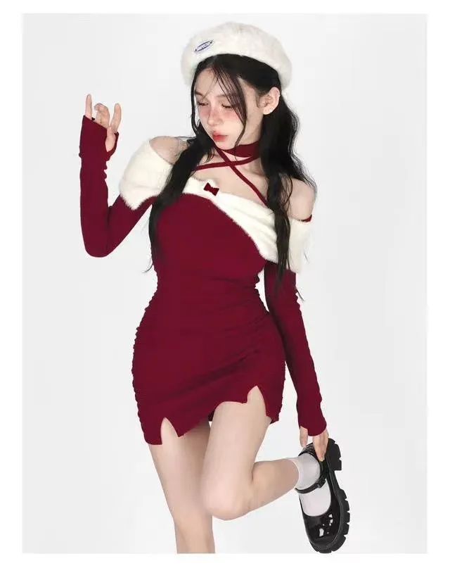 Hot Girl Design Fashionable New Year Style Dress