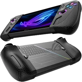 JSAUX Silicone Grip Protection Case Compatible with ROG Ally X, ROG Ally X Grip Skin, Asus Rog Ally X Accessories, Silicone Sleeve Set (one Left and one Right)- PC0113 Black