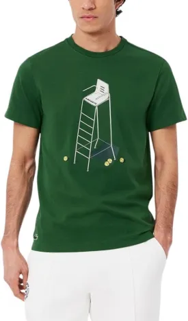 Lacoste Men's Sport Tennis Heritage Print T-Shirt