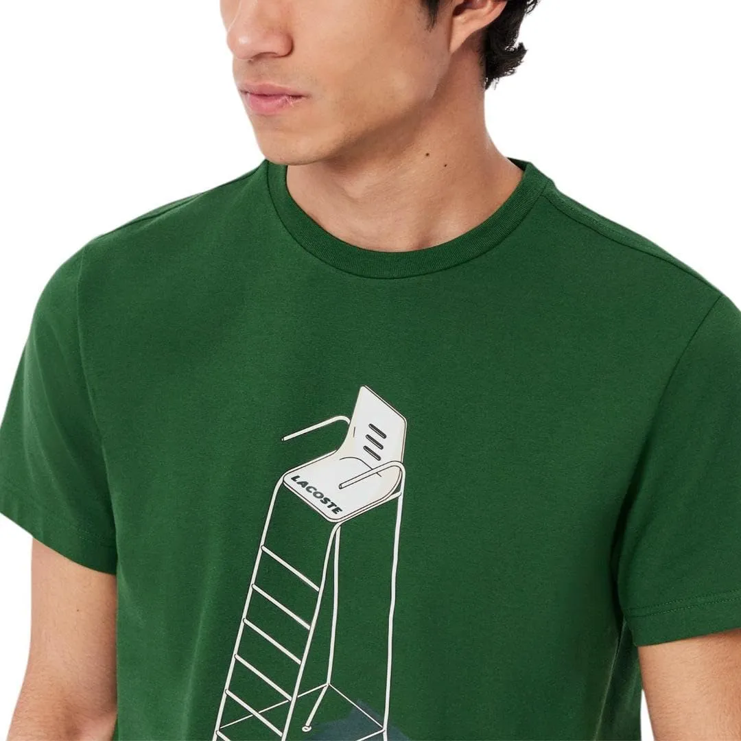 Lacoste Men's Sport Tennis Heritage Print T-Shirt