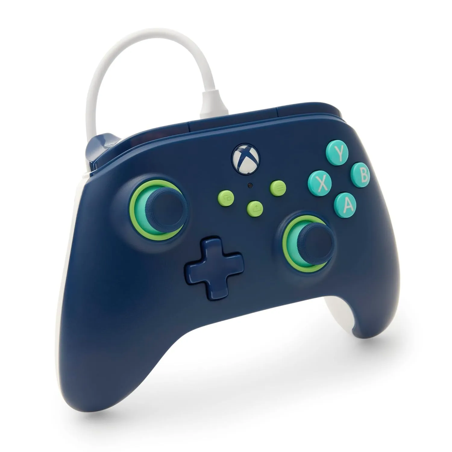 PowerA Wired Controller for Xbox Series X|S - Mariner Blue, gamepad, video game/gaming controller, works with Xbox One, Officially Licensed