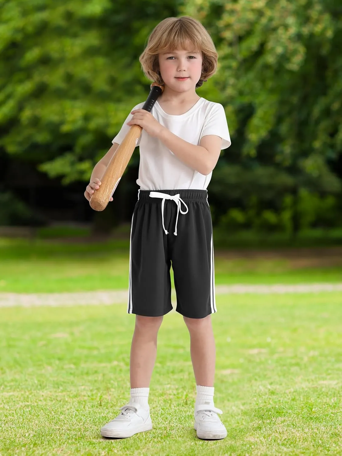 Resinta 5 Pack Toddler Boy Shorts Baby Boys Mesh Shorts Quick Dry Athletic Pull-On Clothes with Elastic Waist for Summer